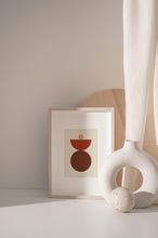 Abstract Shapes Vintage Red