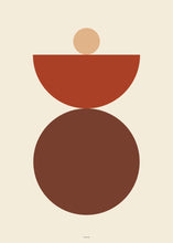 Abstract Shapes Vintage Red