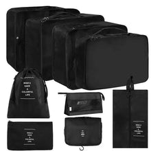 7/8/9-piece Set Travel Storage Bags,Digital Toiletries Shoes Clothes Organizer bag Suitcase Clothes Tidy Pouch,Packing Cubes Set