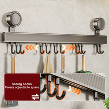 Kitchen Hook Hangers Wall Mount Rack No-Punching Wall Rail Kitchen Utensils Rack Spoon Shovel Chopping Board Storage Rack