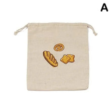 Reusable Drawstring Linen Bread Bags Large Washable Storage Food Accessories Home Unbleached Kitchen Organizer