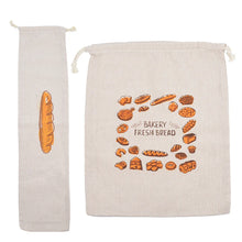 Reusable Drawstring Linen Bread Bags Large Washable Storage Food Accessories Home Unbleached Kitchen Organizer