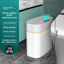 Intelligent induction trash can, automatic household living room, bathroom, electric new version, seam belt cover trash bin