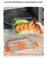 Vacuum Fresh-keeping Box Refrigerator Sealed Canister Microwavable Transparent Food Storage Container Kitchen Organizer Bento