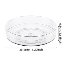 360° Rotating Tray Lazy Susan Fridge Organizer Turntable Storage Tray Clear Food Storage Organizer Spice Rack Kitchen Organizer