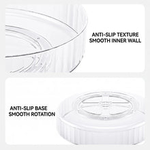 360° Rotating Tray Lazy Susan Fridge Organizer Turntable Storage Tray Clear Food Storage Organizer Spice Rack Kitchen Organizer