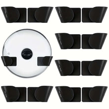 1/3/6Pairs Pot Lid Holder Wall-Mounted Hanging for Pan Pot Cover Rack Kitchen Organizer Plastic Stonego Kitchen Storage Rack