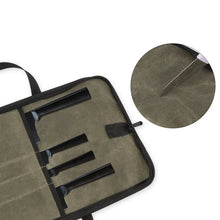 Chef Knives Storage Pouch Organizer Slicing Cleaver Carry Case Pocket Tools Professional Kitchen Knife Roll Bag 4 Slot Portable