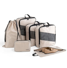 5 Set/6 Set Compressible Packing Cubes Travel Storage Bag Portable Large Capacity Waterproof Suitcase Handbag Luggage Organizer
