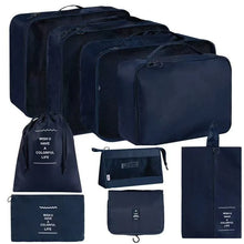 7/8/9-piece Set Travel Storage Bags,Digital Toiletries Shoes Clothes Organizer bag Suitcase Clothes Tidy Pouch,Packing Cubes Set