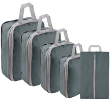 5 Set/6 Set Compressible Packing Cubes Travel Storage Bag Portable Large Capacity Waterproof Suitcase Handbag Luggage Organizer
