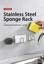 Kitchen Sink Sponge Holder Stainless Steel  Sponge Holder Kitchen Sponge Holder Sink Accessories Under Sink Organizer SNJ003